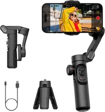 Gimbal Stabilizer for Smartphone, iPhone w/Focus Wheel Black 