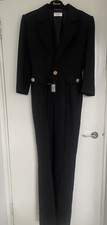 SAINT LAURENT YSL JUMPSUIT RRP £2,500+ DESIGNER SALE FR38 MEDIUM RUNWAY NEW 