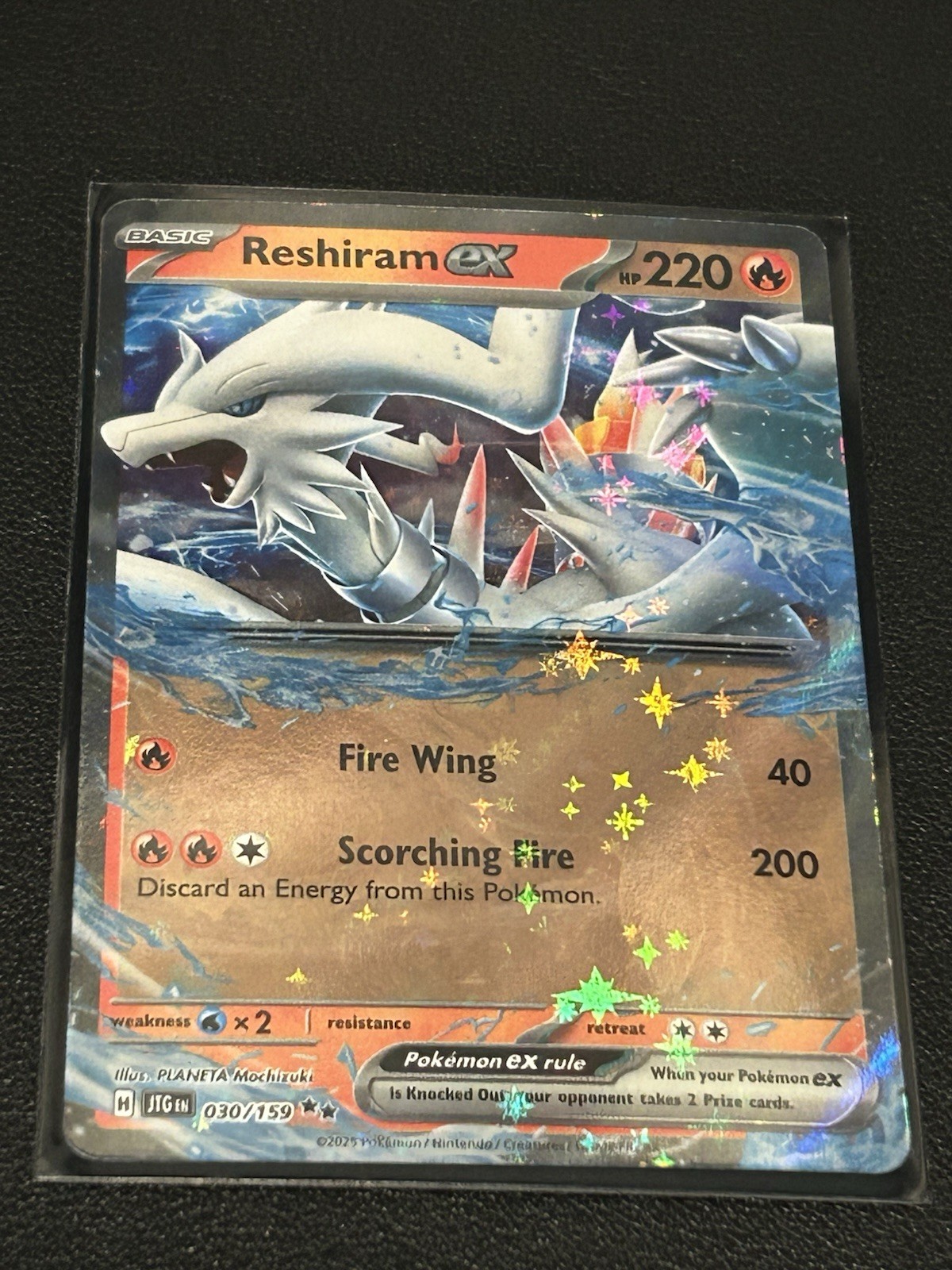 Reshiram EX 30/159 Rare Holo Pokémon TCG Journey Together Holo NM