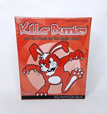 Killer Bunnies Quest For Magic Carrot Game Red Booster Deck - New Sealed