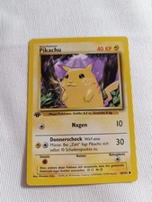 Pokémon Base Set 1st Edition Pikachu 58/102 ...