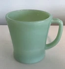 VTG Fire King Jadeite D Handle Coffee Mug Milk Glass Oven Ware EXCELLENT