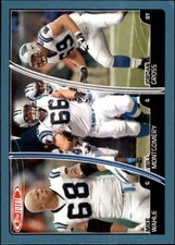 2007 Topps Total Blue #279 Jordan Gross/Mike Wahle/Will Montgomery - FB
