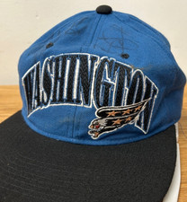 VTG 90s Starter Washington Capitals DC Signed Snapback Signature Hat NHL Hockey