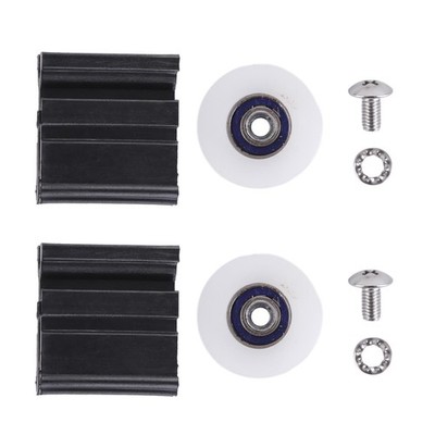 Greenhouse Door Wheel Replacement Kit, 22mm Halls Sliding black 