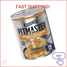 Progresso Pitmaster, Sausage and Beer Cheese with Potatoes, Canned Soup, 18 oz