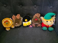 Vintage Puffkins Holiday Plush Set Lot of 5