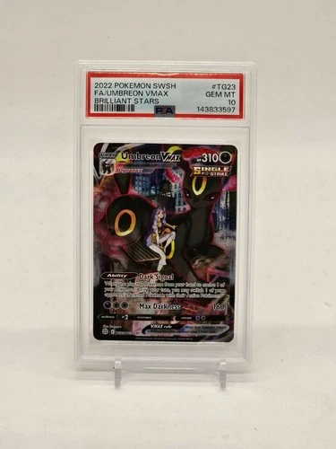 2022 Pokémon SWSH FA/Umbreon VMax Brilliant Stars #TG23 PSA 10 GEM MT