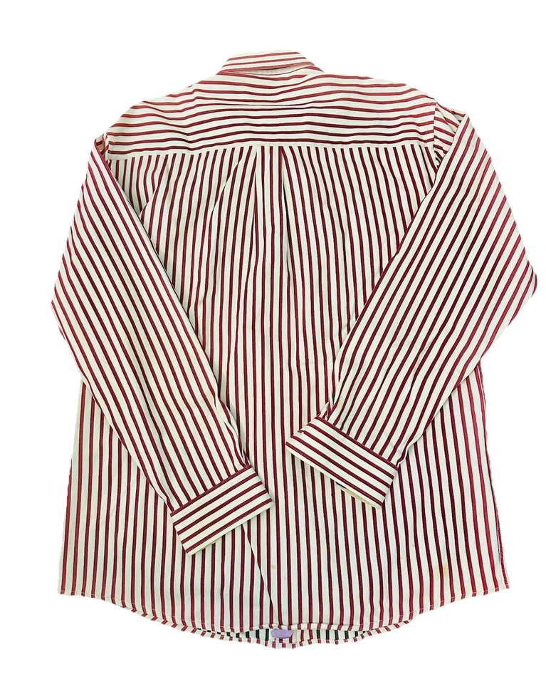 Camisa George Strait Wrangler Corte Vaquero Colección Rayas Abotonada Foto 4 de 4