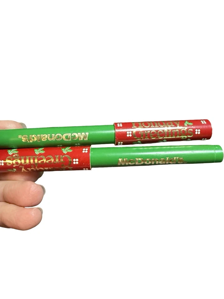 Lote de 14 bolígrafos y lápices McDonalds de colección anuncio de Navidad de Ronald McRib RARO coleccionable Foto 2 de 4