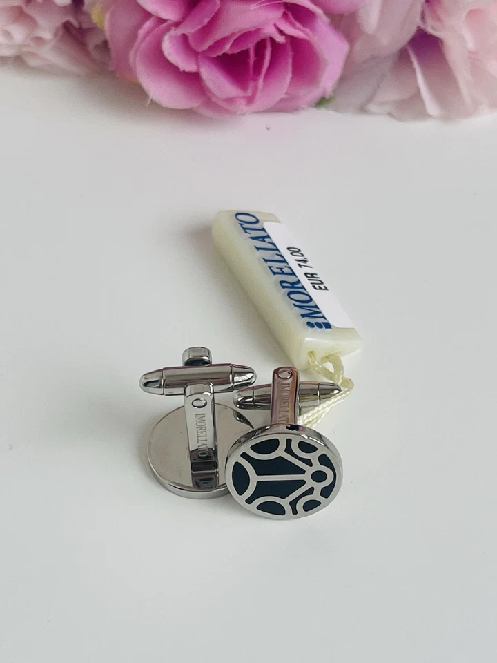 Gemelli Morellato In Acciaio Argento&Nero - Immagine 2 di 4