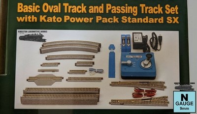 Kato 20-853 N Unitrack M2 / Master 2 - Basic Oval & Passing Track Set w/ Power