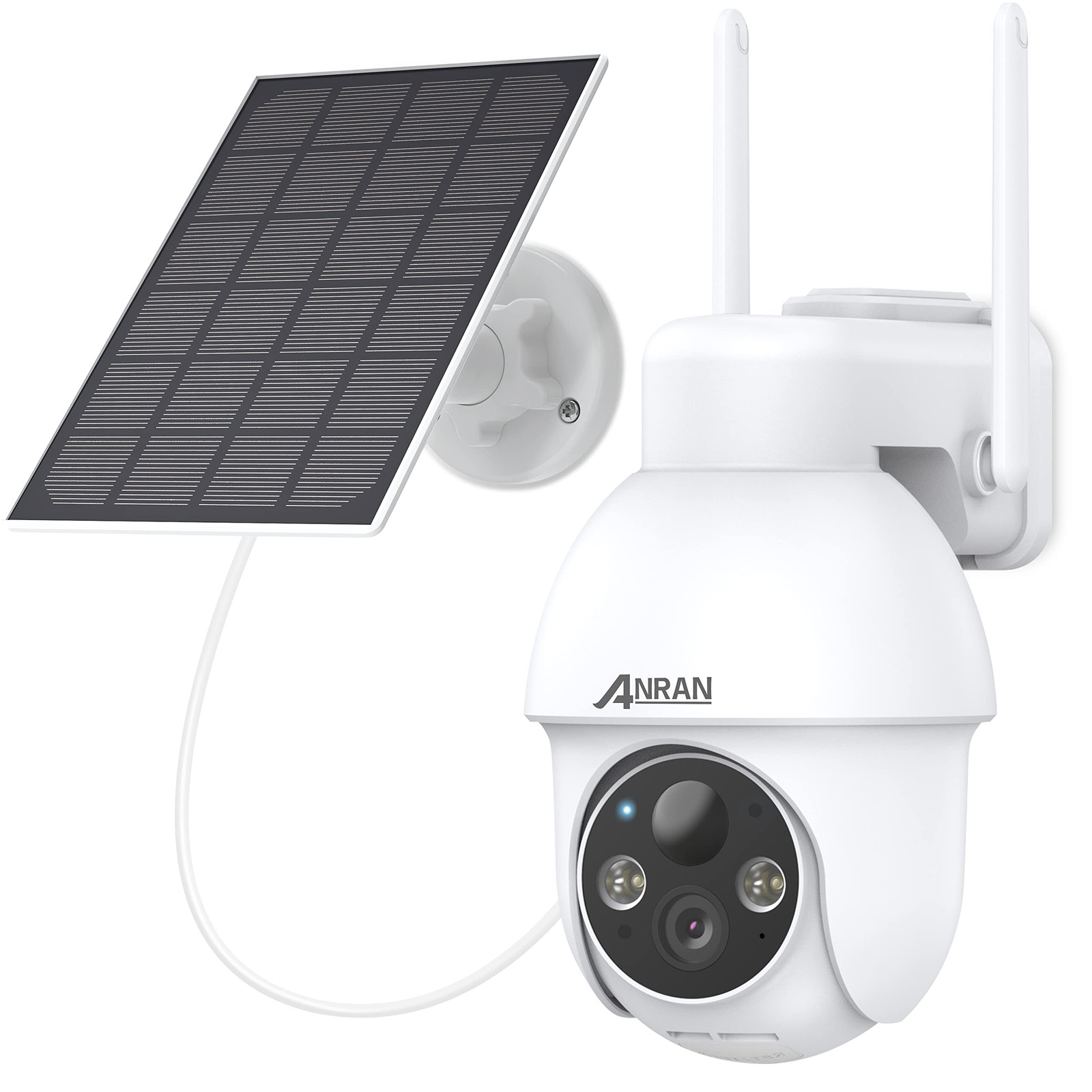 2K/3MP Solar Wireless Camera Outdoor, 360° PTZ Camera Battery-Powered for Hom...