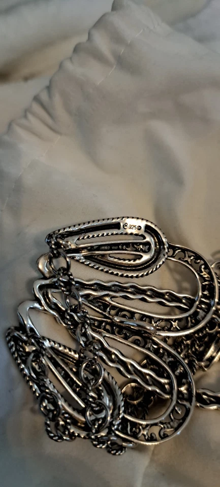 Carolyn Pollack Relios Sterling Silver Necklace With Extender - Image 3 of 4