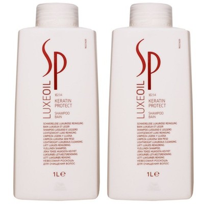 Wella SP Luxe Oil Keratin Protect 2 x 1000 ml Shampoo Set