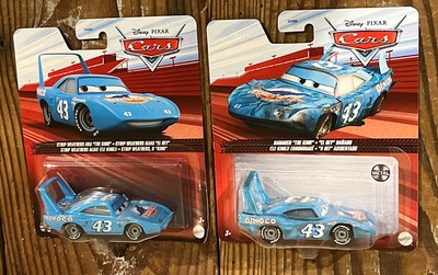 DISNEY PIXAR CARS DAMAGED THE KING & STRIP WEATHERS MOVIE FIGURES