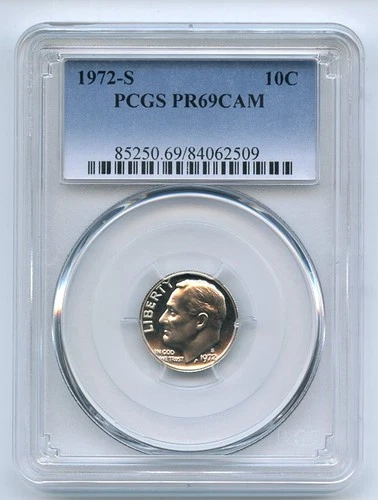 1972-S Roosevelt Dime Proof — photo from another recent sale