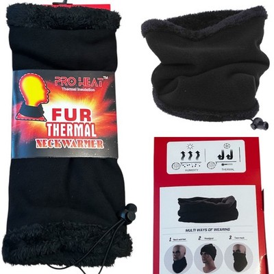 Thermo Nackenwärmer, Pro Heat, Snood Winterschal, Herren & Damen Schlauchfleece
