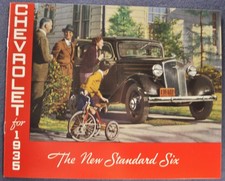1935 Chevrolet Standard Six Brochure Sedan Coupe Coach Roadster Phaeton Reprint