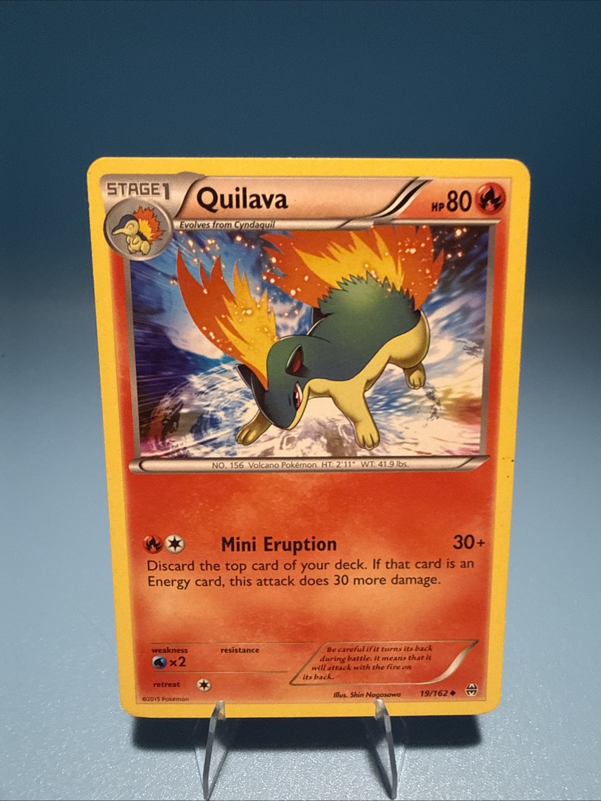Quilava - Uncommon - XY - BREAKthrough - 19/162 - LP - Normal