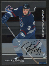 Jarkko Ruutu 2002 In The Game Signature Series First Signature Card 097