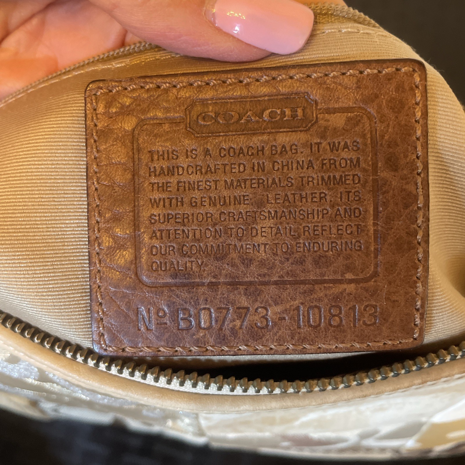 Vtg Coach Brown Gold Patchwork Monogram Animal Pr… - image 23