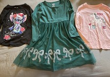 Disney Limited Edition Stitch Celebrate Ohana Girls Dress Lot Size 6