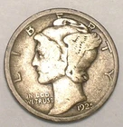 Photo of a 1925-S Mercury Dime from an eBay sale