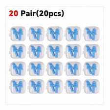 Silicone Ear Plugs 20 Pairs Reusable NRR 29dB Noise Cancelling Sleep TrelaCo