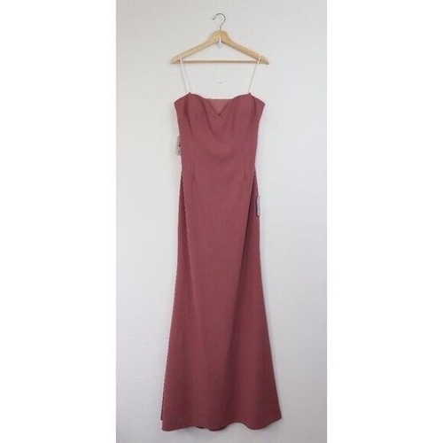 Nuevo con etiquetas Vestido de Sirena Katie May Myra Bustier Sin Tirantes Recorte Espalda Rosa XL - Imagen 3 de 10