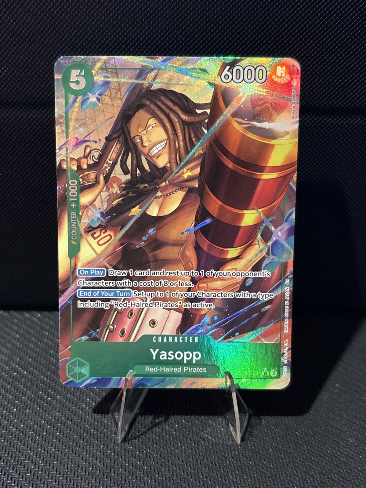 One Piece TCG Yasopp OP17-031 SR Alt Art The World's Strongest Warriors Foil