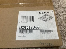 Elkay LKOBG1516 Stainless Steel Basin Rack with Rubber Feet (Single Rack)