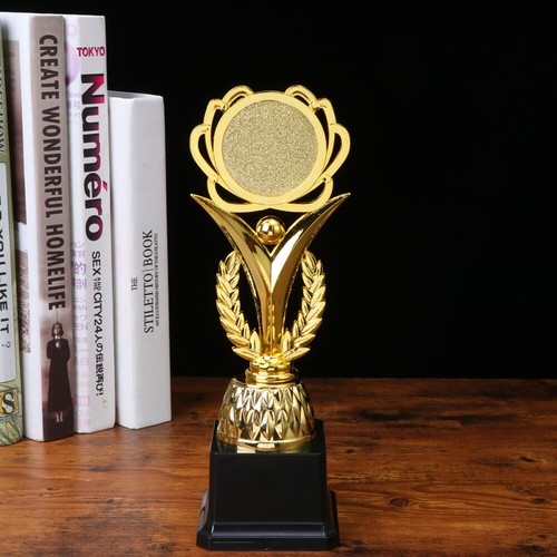19 .5cm Sonnenblumen Trophäe Kind Preisverleihungstrophäe Goldene Preistrophäe - Photo 3/12