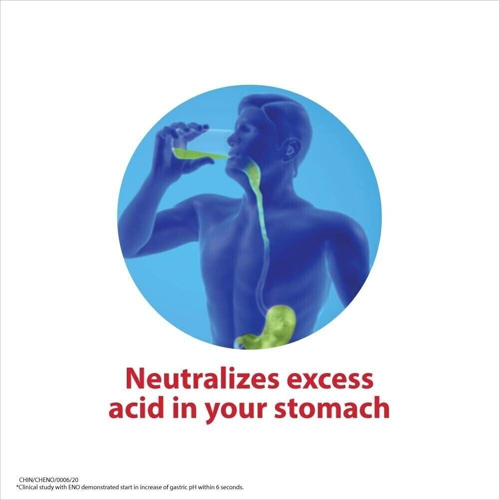 2 X 100g Eno Powder regular powder fastrelief action stomach