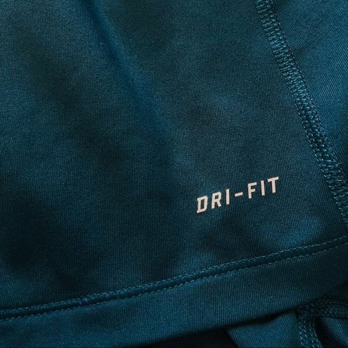 Nike Pro Dri-Fit Teal & Mint Blu Termico Mezza Zip Manica Lunga Top Attivo - Foto 7 di 8