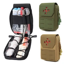 Molle Tactical First Aid Kit EMT Medical IFAK Pouch Med Emergency Trauma Bag