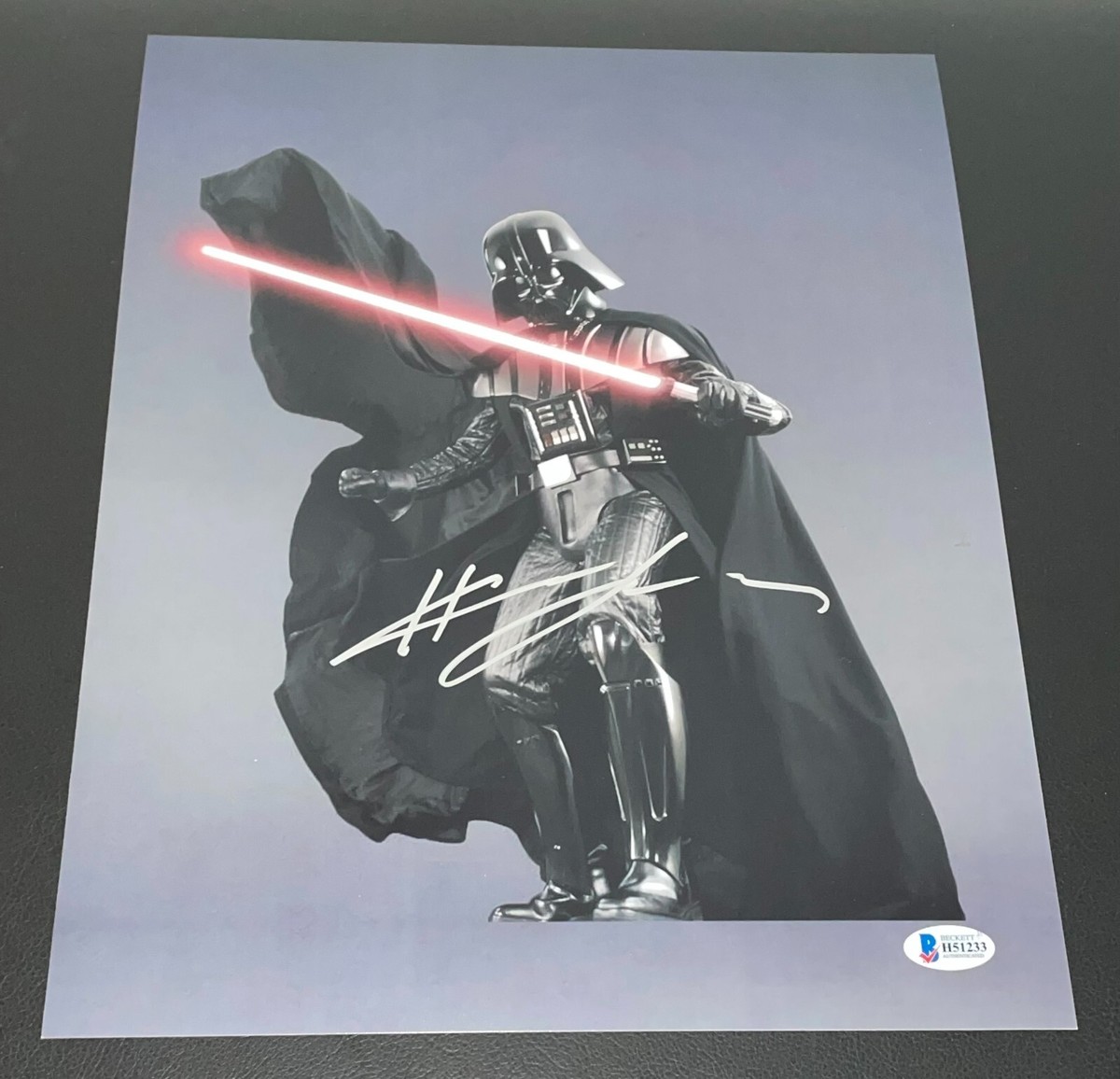 Star Wars Darth Vader　メッセージ&直筆サイン Darth Vader Star Wars Multi-Signed x6 11x14 Photo BAS (Grad