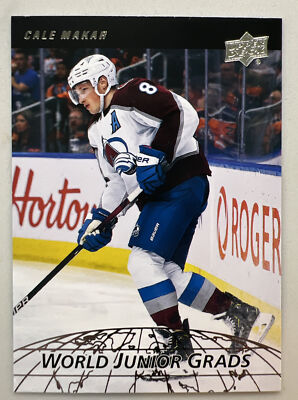 2022-23 Upper Deck Series 2 INSERT World Junior Grads WG-17 Cale Makar Avalanche