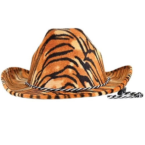 Men Women Cowboy Hats Animal Print Sunhat Adult Size Rave Cow Girl Hat Cap - Picture 6 of 12