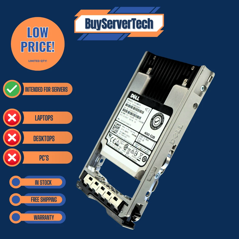 Dell Enterprise GM5R3 400GB 2.5" SAS 12Gbps SSD PX04SMB040 w/Tray  1YR - Image 2 of 4