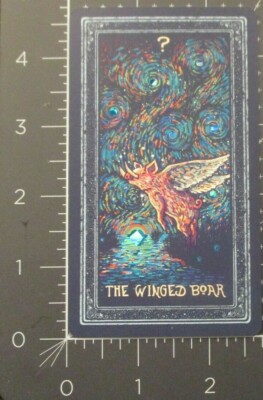 JAMES EADS Prisma Visions WINGED BOAR Stretch Foil Goal ART CARD poster print C