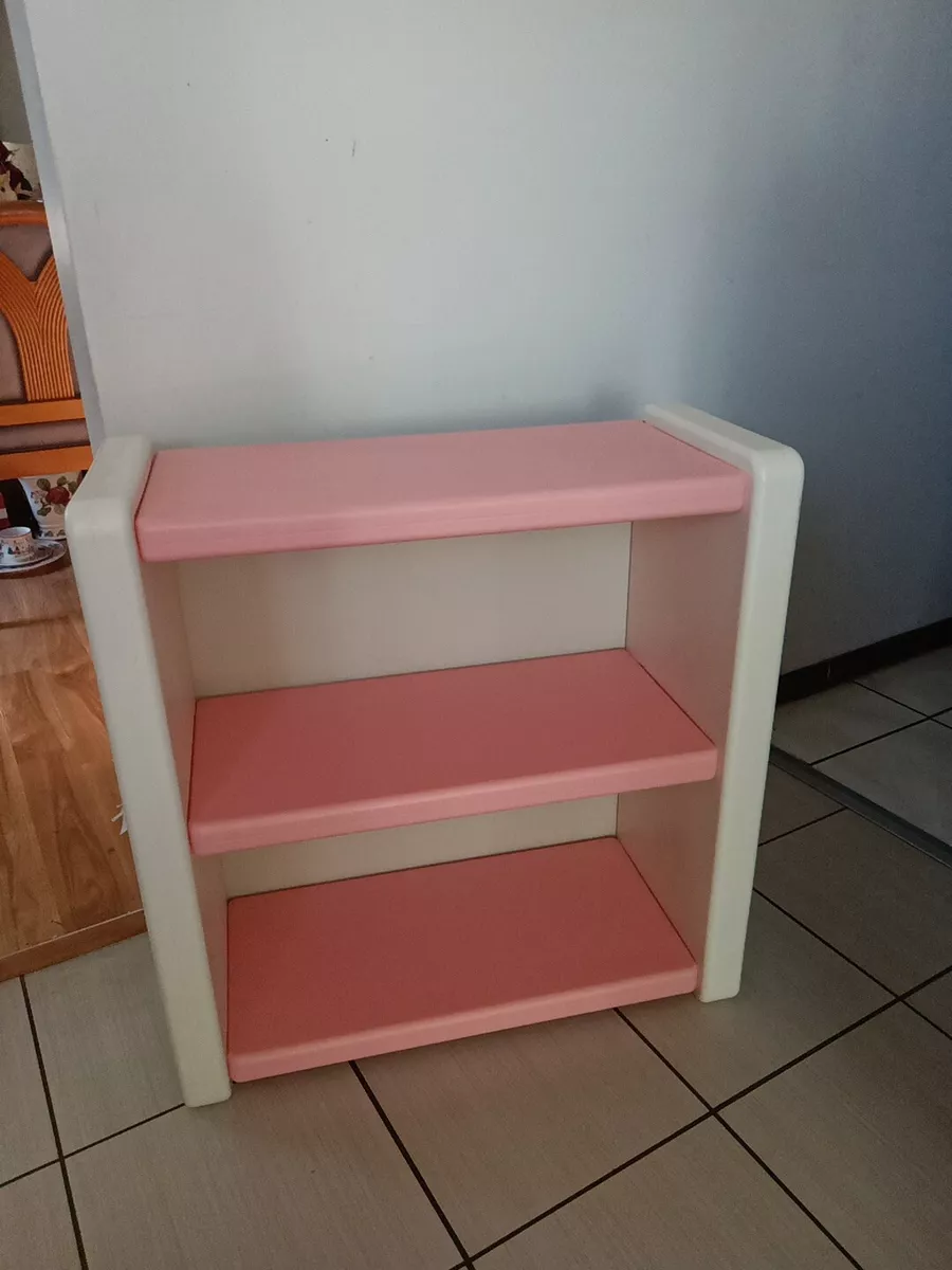 VTG LITTLE TIKES PINK WHITE BOOKCASE STORAGE CHILD STORAGE GUC LOCAL PICK UP