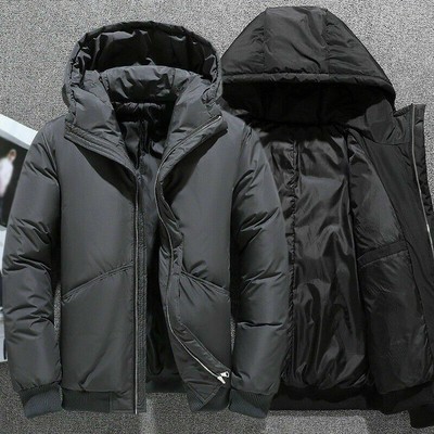 Ultra-light Duck Down Jacket Winter Thickened Hooded Down Jacket Men's