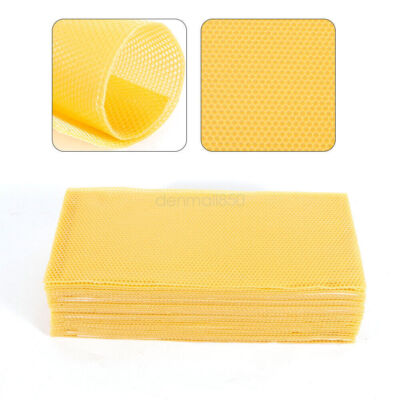 60 Pcs Honeycomb 7.7*16.3'' Wax Frames Beekeeping Foundation Honey Bee Hive Tools