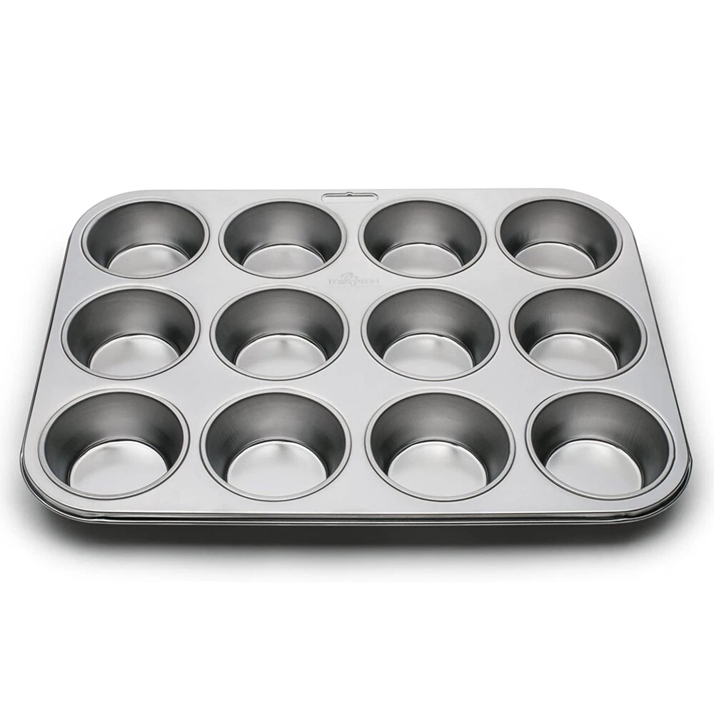 Nonstick Coated 12-cup Muffin Pan for Easy Cleaning and Quick Cooling