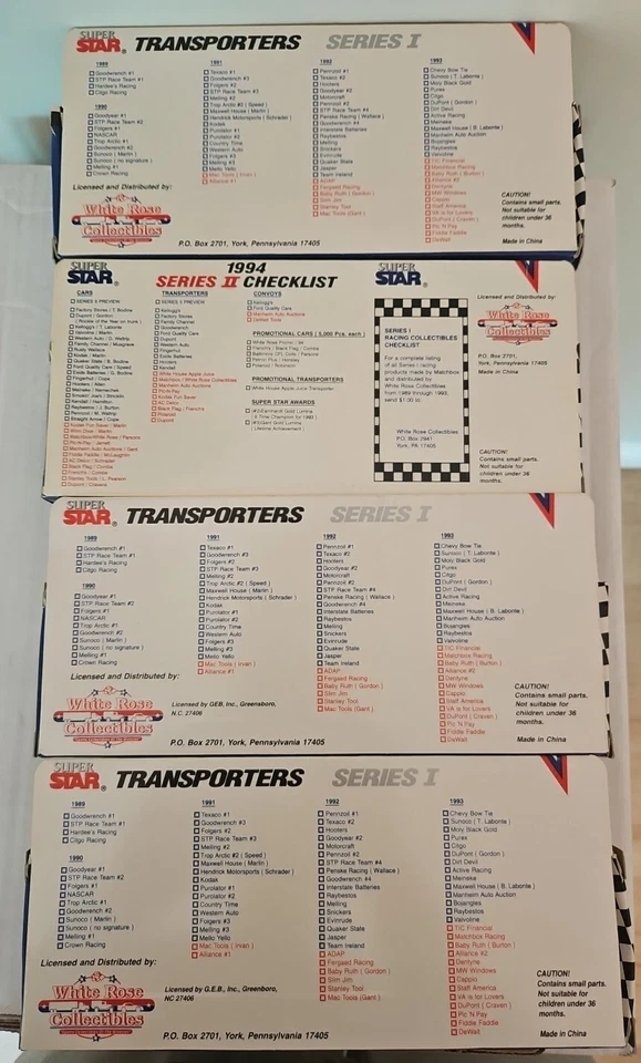 4X MATCHBOX NASCAR #12 #7 #75 STRAIGHT ARROW EXIDE SUPER STAR TRANSPORTERS! S129 - Image 2 of 2