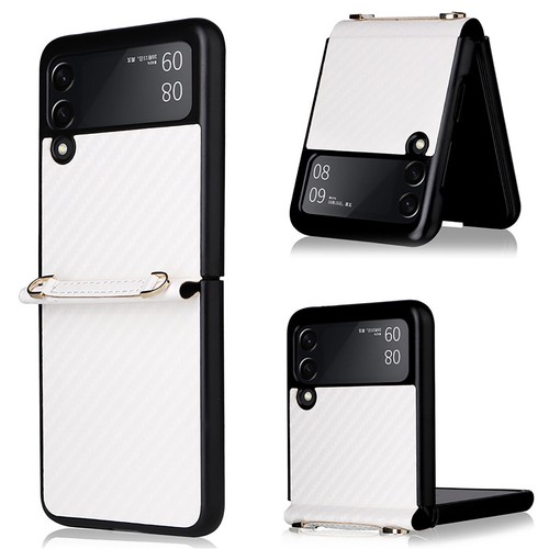 Leather Phone Case Back Cover Protective Shell for Samsung Galaxy Z Flip 3 Phone - Zdjęcie 5 z 15