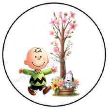 BEAGLE WITH FRIEND SPRING ENVELOPE SEALS LABELS STICKERS PARTY FAVORS