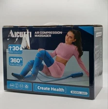 Aicutti Air Compression Full Wrap Leg Massager Model LF-FT003/AI03 3 Modes Blue