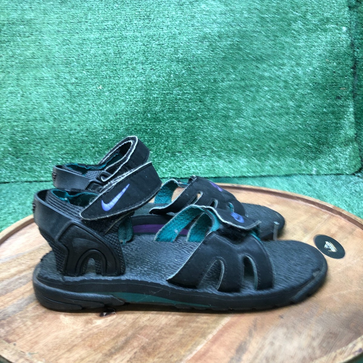 Vintage Nike Air Deschutz Black Slingback Strap Hiking Sandals Women's Size 7 | eBay